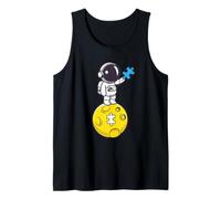 Neurodiversidad Espacio Autista Niño Autismo Conciencia Astronauta Camiseta sin Mangas