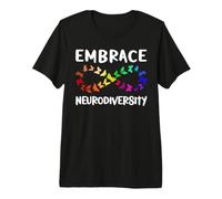 Neurodiversidad Rainbow Infinity Butterfly TDAH Autismo Camiseta Premium