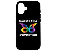 Neurodiversity Neurodivergent ADHD Autism ASD Awareness Carcasa para iPhone 16