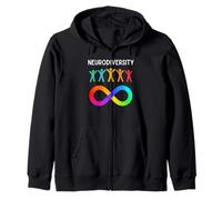 Neurodiversity Neurodivergent Rainbow Affinity ADHD Autism Sudadera con Capucha
