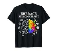 Neurodiversity Shirt | Embrace ADHD Autism ASD Tshirt Camiseta