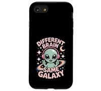 Neurodiverso Diferentes Cerebro Misma Galaxia Alien Auriculares Carcasa para iPhone SE (2020) / 7 / 8