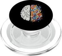 Neurólogo, Cerebro, Izquierda, y, Derecho, Pensamiento, Creatividad, Concepto PopSockets PopGrip para MagSafe