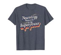 Neurology Research Is My Superpower Camiseta Neurología Camiseta, Hombre, Azul Jaspeado, S