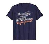 Neurology Research Is My Superpower Camiseta Neurología Camiseta, Hombre, Azul Marino, 5XL
