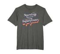 Neurology Research Is My Superpower Camiseta Neurología Camiseta, Hombre Tallas Grandes, Asfalto, 2X Alto