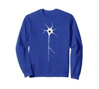 Neurona Biología Ciencia Sudadera, Unisex para Adultos, Azul Real, XXL