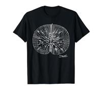 Neurona del Cerebro Ramón y Cajal Camiseta gráfica económica, Hombre, Negro, XL