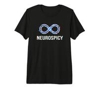 Neurospicy Infinity Loop | Autismo TDAH Humor - Glitch Art Camiseta Premium
