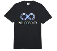 Neurospicy Infinity Loop | Autismo TDAH Humor - Glitch Art Comfort Colors Adult Heavyweight T-Shirt