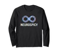 Neurospicy Infinity Loop | Autismo TDAH Humor - Glitch Art Manga Larga