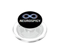 Neurospicy Infinity Loop | Autismo TDAH Humor - Glitch Art PopSockets PopGrip para MagSafe