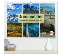 Neuseeland - atemberaubend schön (hochwertiger Premium Wandkalender 2026 DIN A2 quer), Kunstdruck in Hochglanz: Neuseeland, ein beindruckendes Land, ... zu finden ist und das auf kleinstem Raum.