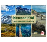 Neuseeland - atemberaubend schön (Wandkalender 2026 DIN A3 quer), CALVENDO Monatskalender: Neuseeland, ein beindruckendes Land, in dem fast jede Klimazone zu finden ist und das auf kleinstem Raum.