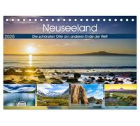 Neuseeland - Die schönsten Orte am anderen Ende der Welt (Tischkalender 2026 DIN A5 quer), CALVENDO Monatskalender: Einzigartige Landschaftspanoramen aus Neuseeland