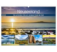Neuseeland - Die schönsten Orte am anderen Ende der Welt (Wandkalender 2026 DIN A2 quer), CALVENDO Monatskalender: Einzigartige Landschaftspanoramen aus Neuseeland