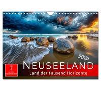 Neuseeland - Land der tausend Horizonte (Wandkalender 2026 DIN A4 quer), CALVENDO Monatskalender: Wo Himmel und Erde sich berühren.