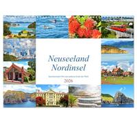 Neuseeland Nordinsel - faszinierende Orte am anderen Ende der Welt (Wandkalender 2026 DIN A3 quer), CALVENDO Monatskalender: Die schönsten Städte und ... Landschaft der Nordinsel Neuseelands.