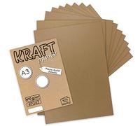 NEUSER PAPIER GUSTAV NEUSER - Juego de 30 hojas de papel kraft vintage DIN A3 de 410 g, color marrón natural, reciclado, sostenible, cartón, artista, cartón, cartón, cartón, cartón, cartón, cartón,