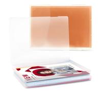 NEUSID Paquete de 3 cajas de almacenamiento A4, cajas de almacenamiento portátiles A4, apilables, organizadores transparentes para documentos, cartas, álbumes de recortes, revistas, 30,5 x 22,3 x 2,2