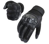 Neusky Guantes tácticos para Ciclismo, Moto, MTB, Deportes al Aire Libre, airsopies, Militar, Paintball, Caza para Hombre (Negro, M)