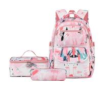 Neusky Mochila escolar, mochila escolar, mochila deportiva, mochila de ocio, mochila para niñas y niños, jóvenes con gran capacidad, Camuflaje rosa, large, Clásico