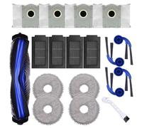 Neutop Juego de 18 piezas de repuesto para robot aspirador Ecovacs Deebot T30C / T30C Omni / T30C Omni Gen2 accesorios 1 cepillo principal, 4 bolsas para el polvo, 4 filtros, 4 toallitas, 4 cepillos