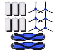 Neutop Piezas de repuesto compatibles con eufy RoboVac 11S, 15T, 30, 30C, 15C, 12, 25C, 35C, accesorios de aspiradoras robot con 2 rodillos de cepillo rodante principales, 6 juegos de filtros, 6