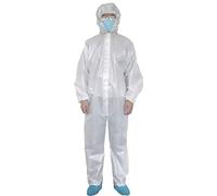 Neutrales de un solo uso batas guardapolvos ropa de protección monos desechables monos,L