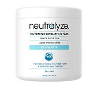 Neutralyze - Almohadillas exfoliantes (100 almohadillas), almohadillas de tratamiento para el acné de máxima resistencia con 2% de ácido salicílico + 1% de ácido mandélico + tecnología de cuidado de