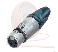 Neutrik 4 Pin NC4FXX Hembra XLR Conector. Plateado Cuerpo, Clavijas. Dc Conector
