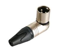 Neutrik 607050 Conector XLR, nc3mrx, Níquel, ángulo recto