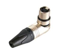 Neutrik 607051 NC3FRX - Adaptador de ángulo recto hembra XLR (níquel)