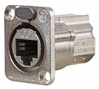 NEUTRIK Adaptador de Montaje en Panel RJ45 Cat6, Forma D Metálico