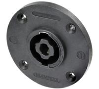 NEUTRIK Conector de Chasis 4 Polos con Flange Negro Tamaño G, Agujeros Avellan