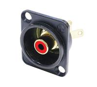 Neutrik conector hembra de enchufe de montaje en panel rca cromado neg