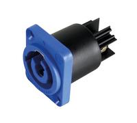 Neutrik - conector powercon de chasis, 3 polos, azul, reforzado/salida