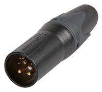 NEUTRIK Conector XLR 8+2 Vías Metal Negro con Bloqueo Seguro