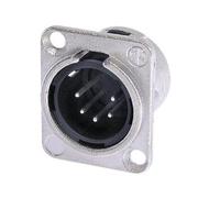 Neutrik - conector xlr de chasis, 5 polos macho, contactos plateados,