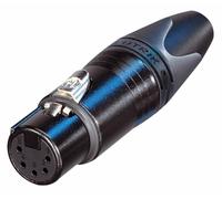 NEUTRIK Conector XLR hembra, 5 polos, negro, montaje en cable