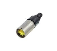 Neutrik ECON NE8MX - etherCON RJ45 protección para conector de cable Níquel NE8MX enchufe, número de polo recto 8P8C Gel