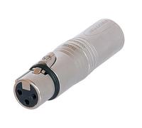 Neutrik NA3F5M adaptador de cable XLR (5-pin) XLR (3-pin) Gris - Adaptador para cable (XLR (5-pin), XLR (3-pin), Male connector / Female connector, Gris)
