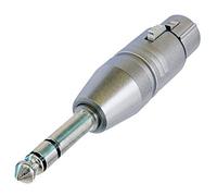 Neutrik - Na3Fp - Adaptador Para Cable (1/4", Xlr, Macho/Hembra, Plata, Latón, Polyamide, Zinc De Acero, -20-65 °C)