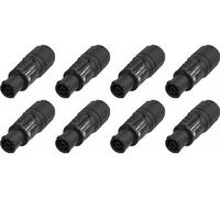 NEUTRIK NAC3F-TRUE1-S 20A True1 - Paquete de 8 soportes de cable de bloqueo de alimentación