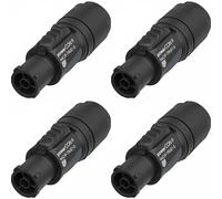 NEUTRIK NAC3F-TRUE1-S 20A True1 - Soporte de cable de bloqueo de salida de alimentación (4 unidades)