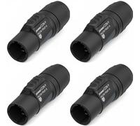 NEUTRIK NAC3M-TRUE1-S 20A True1 - Soporte de cable de bloqueo de alimentación (4 unidades)
