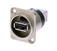 Neutrik NAUSB-W - Reversibler USB 2.0 Adapter (Typ A und B), Nickel D-Gehäuse