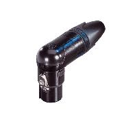 Neutrik - Xlr Cable Socket 90° 3 Cable Socket/Angled Xx/Rx Soldering Connections Negro