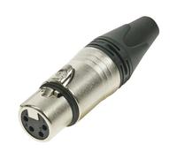 Neutrik nc4fxx conector xlr negro, metálico