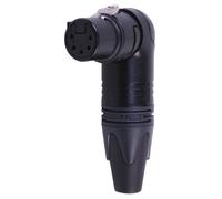 NEUTRIK NC5FRX-B Conector XLR Hembra de 5 Polos en Ángulo